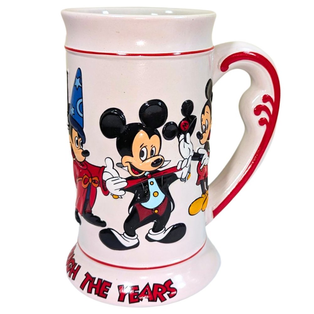 Disney Vintage Mickey Through The Years Beer Stein 20 oz